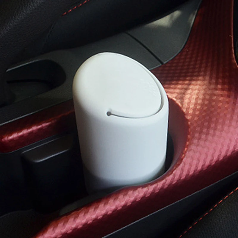 For Silicone Car Trash Bin Garbage Cup Rubbish Box Container Universal Auto Dustbin Car-styling Dust Case Organizer | Автомобили и