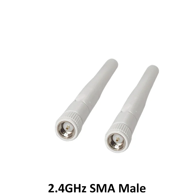 Антенна wi fi 2 4 ГГц 2dBi 3dbi антенна SMA Штекерный разъем белая для беспроводных