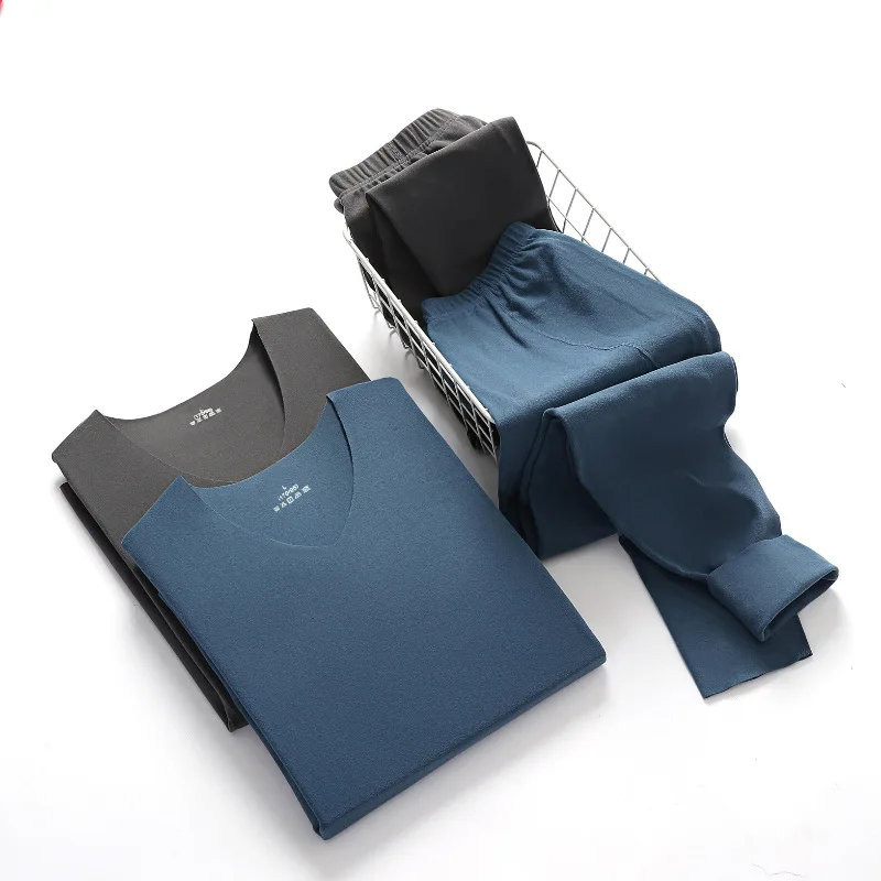 Мужское термобелье зимние кальсоны мужская теплая одежда для тела Прямая