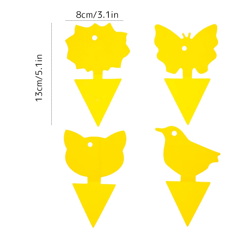 

Yellow Double-sided Sticky Board Flying Traps Catching Aphid Pest Killer Outdoor for Fruit Fly Fungus Insects Double Traps