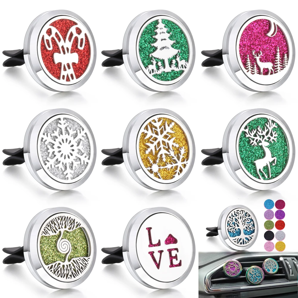 Новые рождественские украшения для ароматерапии декор автомобиля снежинка