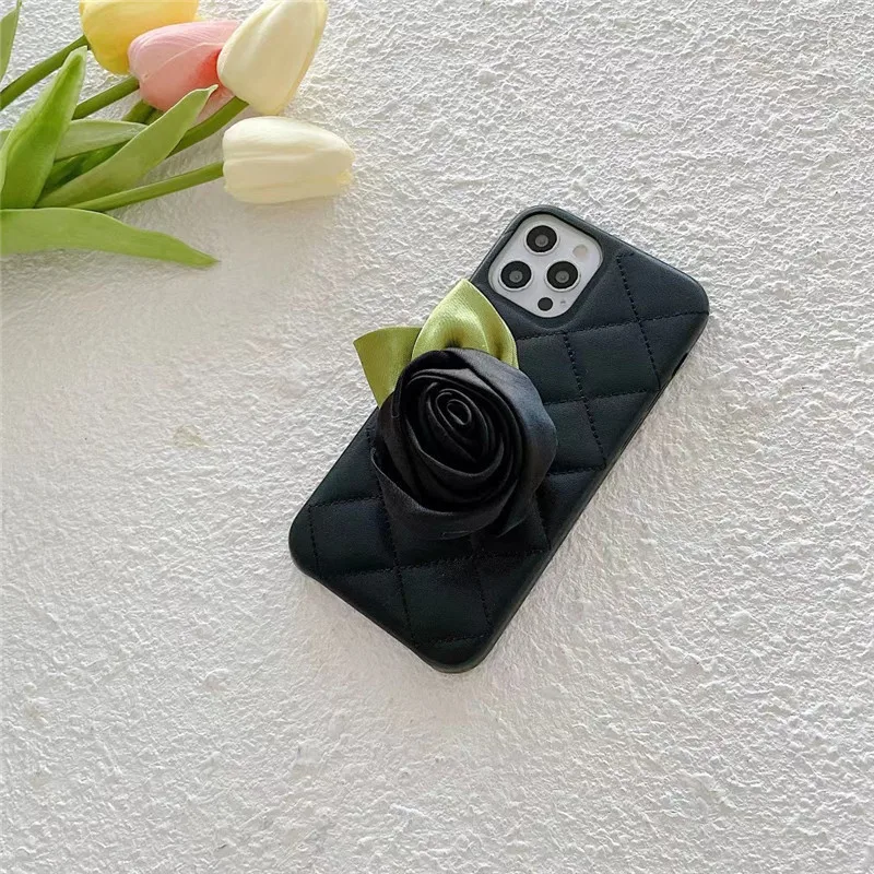 

For iPhone 12 11 Pro Max Cases Luxury 3D Flower Phone Case For iPhone X XR XS Max 7 8 Plus Soft Back Cover