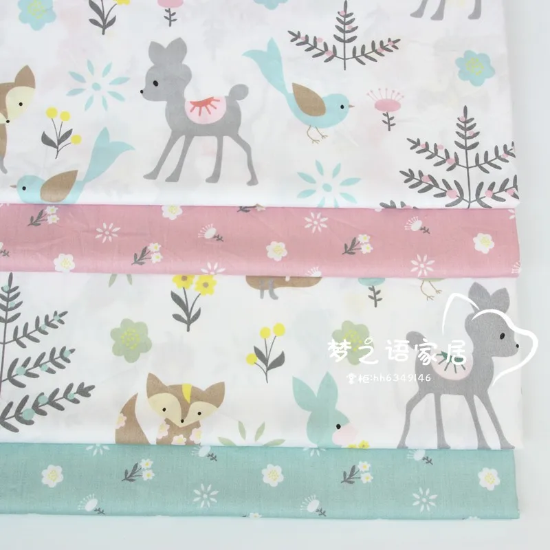 100% хлопок Twill Ткань для кролика платье малышки Игрушка Одежда домашний текстиль