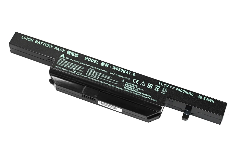 4400mAh 11,1 V аккумулятор ноутбука W650BAT-6 6-87-W650-4E42 K590C-I3 K610C-I5 K710C-I7 G150S G150TC K650D K650D-I5 D3 K4 K5 P4 P5