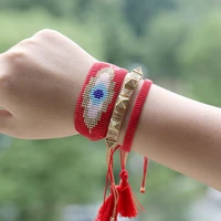 rttooas mexican pulsera trendy miyuki heart bracelet crystal tassel handmade braided gift womens hand bracelets fashion jewelry
