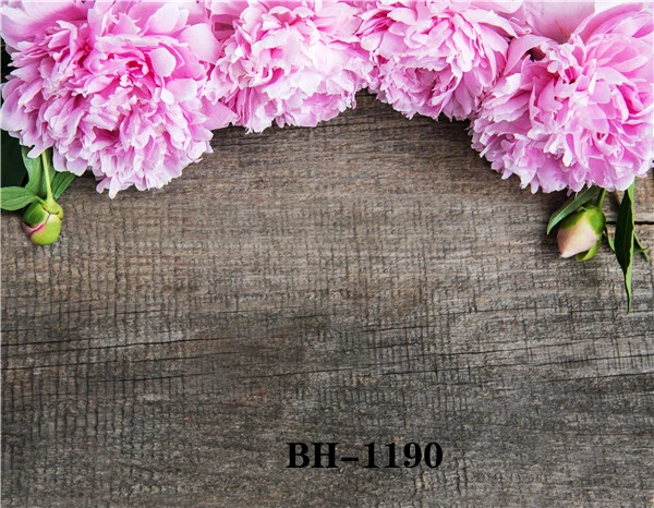 

ZHISUXI Vinyl Custom Photography Backdrops Prop Flower and Wooden Planks Theme Photography Background #0101
