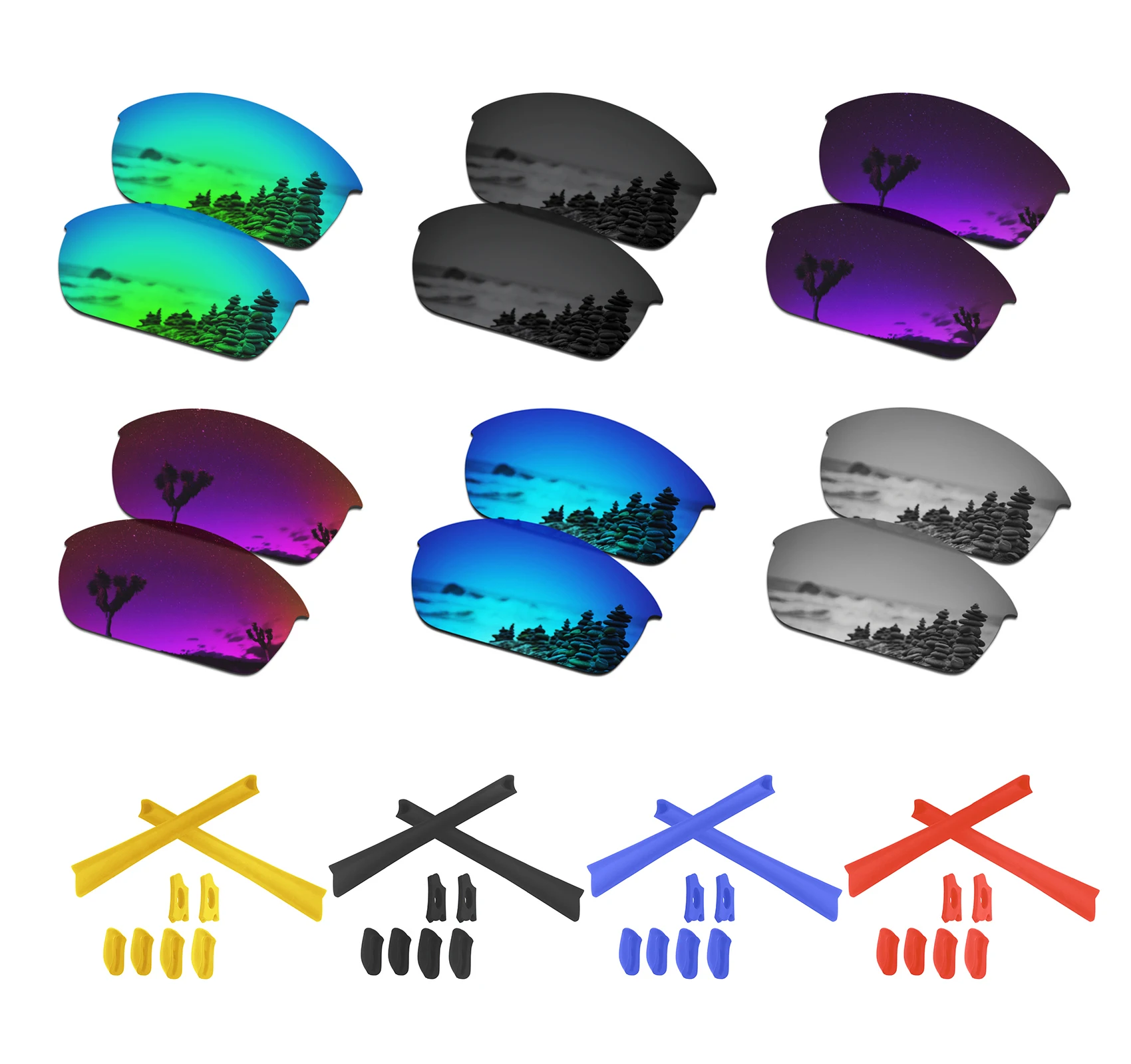 Поляризованные Сменные линзы SmartVLT для Oakley Flak солнечные очки к куртке несколько