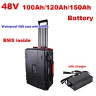 Аккумулятор lifepo4 48 В, 5000 Ач, ач, 48 в, ач, солнечная батарея для Вт электромобиля, RV, жилого автофургона, самоката lifepo ач + зарядное устройство 10 А