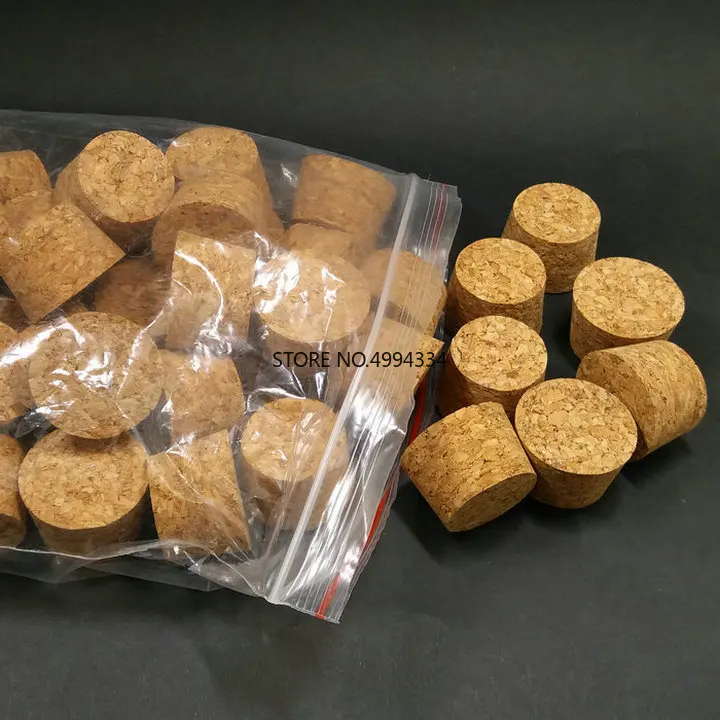 Пробирка для бутылок деревянная пробка упаковки диаметр сверху 40 мм Высота 20 50