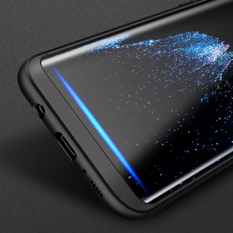 Чехол для Samsung Galaxy S8 Plus 360 Матовый Жесткий чехол с полной защитой телефона S8Plus +