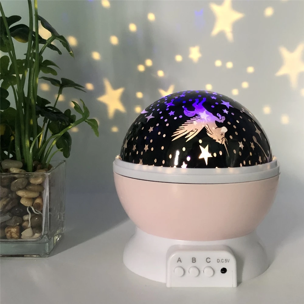 

Unicorn Lamp USB Starry sky light Rotating Night light Mapping lamp Projector Kid For Child Projection lamp Decorative Bedroom