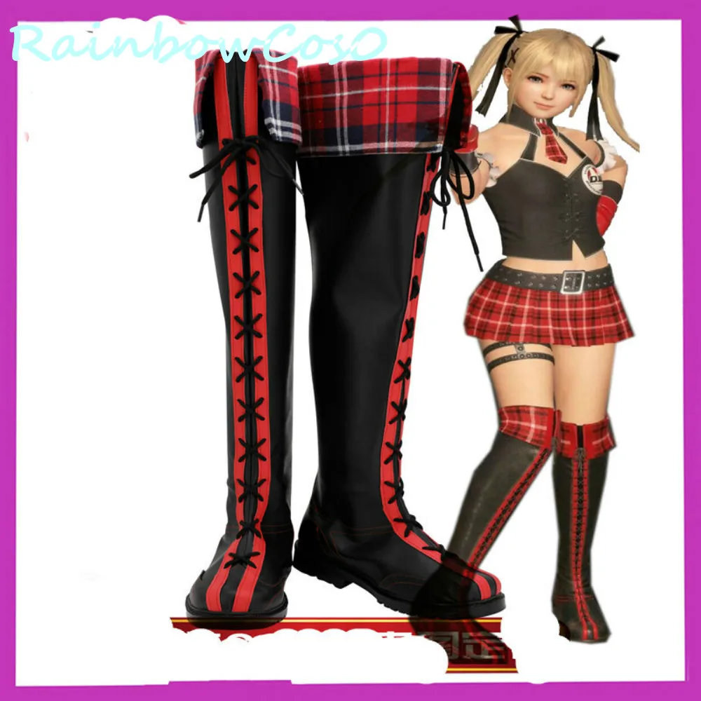 Обувь для костюмированной вечеринки RainbowCos0 ботинки с розой аниме на Хэллоуин |