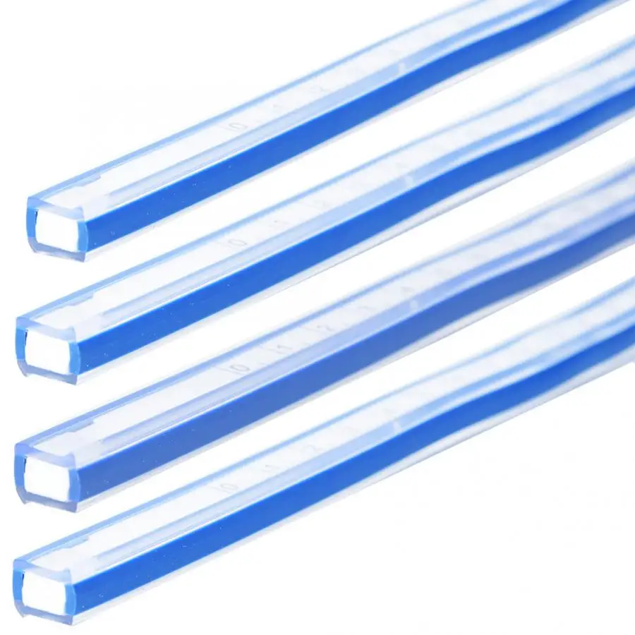 Flexible Plastic Drafting Drawing Curve Ruler Bend Geometric Measuring Rulers for arts painting measuring and drawing curve | Канцтовары