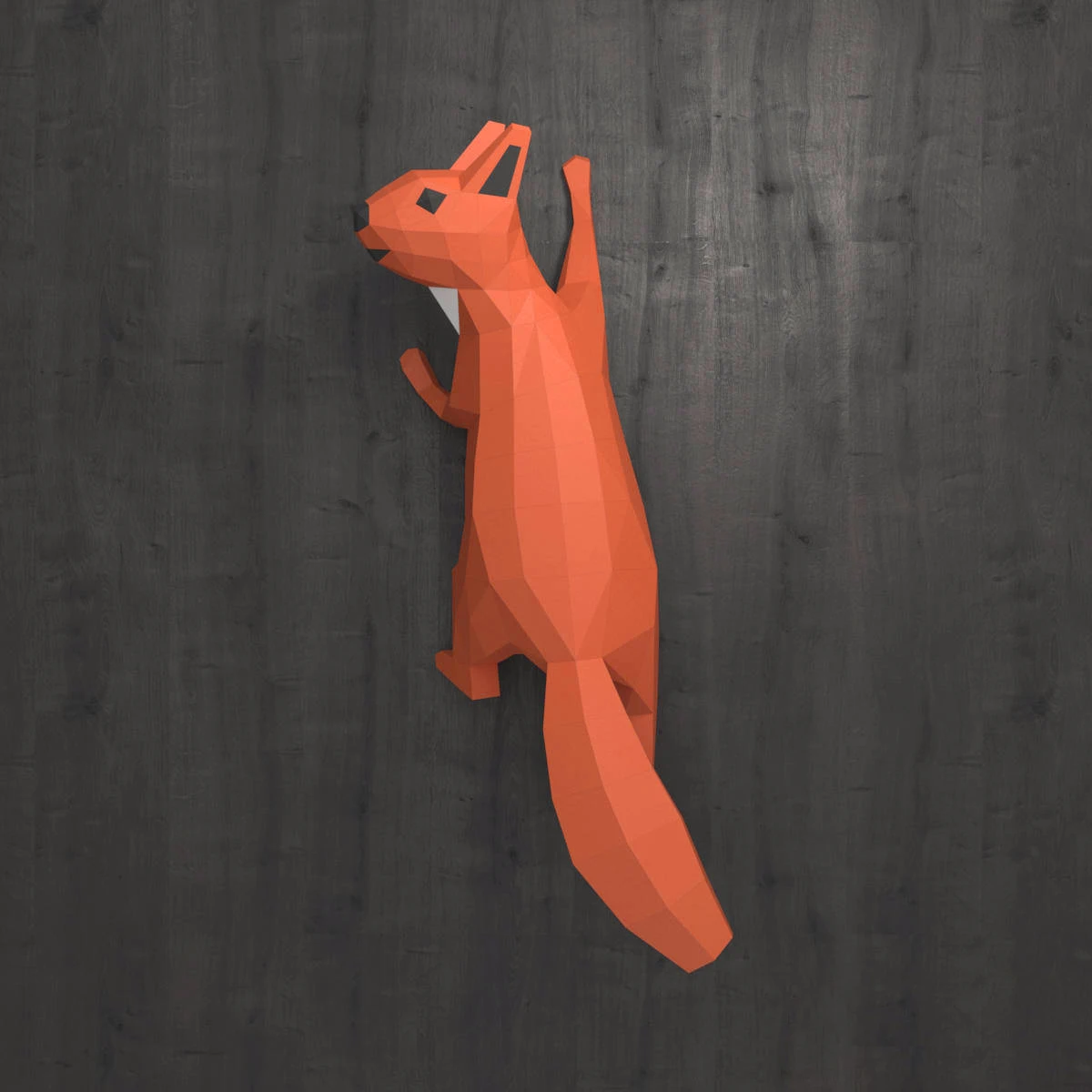 3D беличьего меха Бумага модель игрушки домашний Настенный декор Декор в гостиную