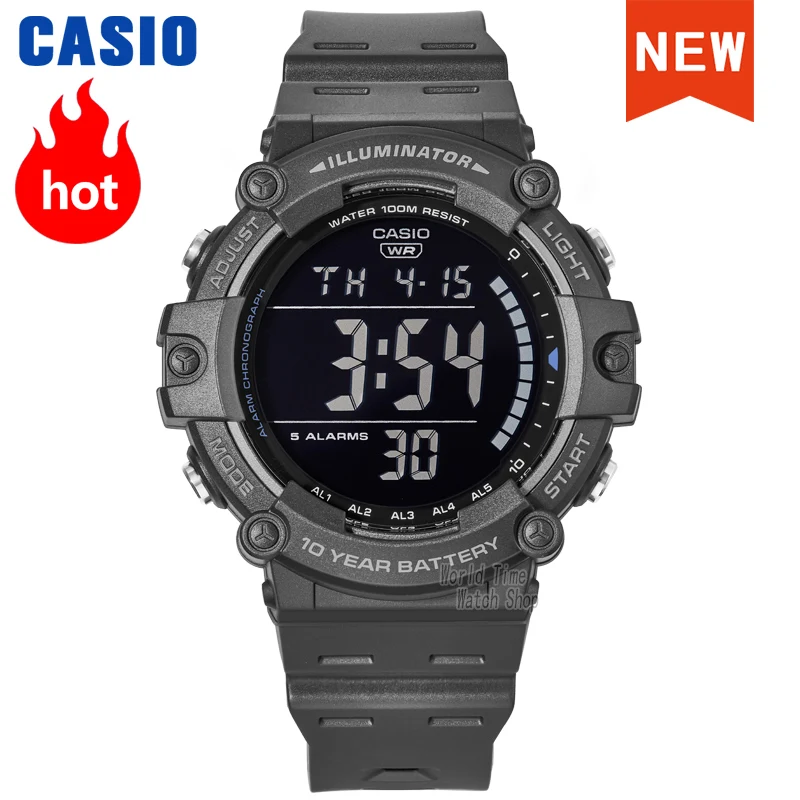 Часы Casio Мужские кварцевые водостойкие до 100 м десять лет электроэнергии|Мужские