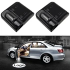 Беспроводной светодиодный лазерный проектор для двери автомобиля, ночное освещение с логотипом Ghost Shadow для Toyota, Hyundai, Nissan, Mazda, Bmw, Ford, Honda, 1 шт.