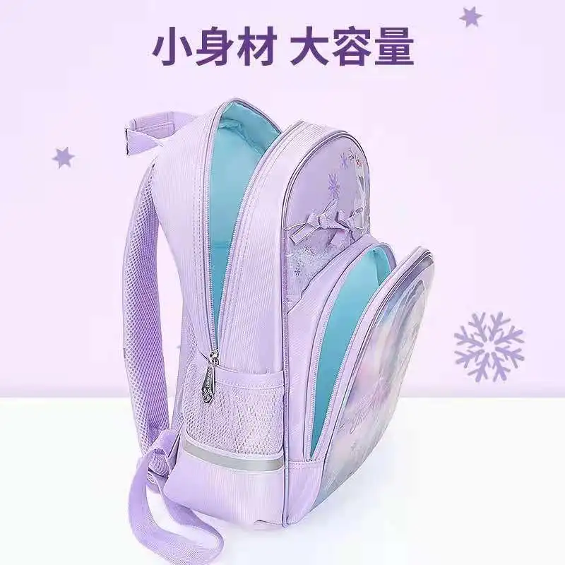 2021 Disney Frozen Kindergarten Backpack For Girls School Bags Age 3-8 Years Elsa Anna Large Capacity Kids Birthday Gift Mochila