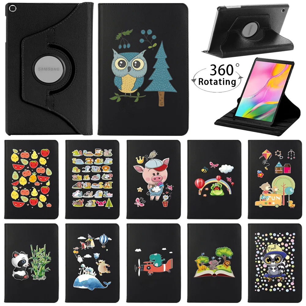 

For Samsung Galaxy Tab A 10.1" 2019/Tab S6 10.4" Lite P610 - 360 Rotating Case Tablet Stand PU Leather Flip Cover Case