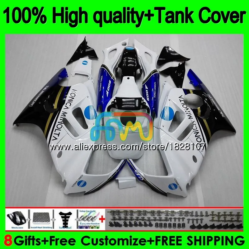 

CBR600F2 комплект для HONDA CBR 600F2 600 FS F2 91 92 1993 1994 KONICA blue 1BS.132 CBR600FS CBR600 F2 1991 1992 93 94 Обтекатель + бак