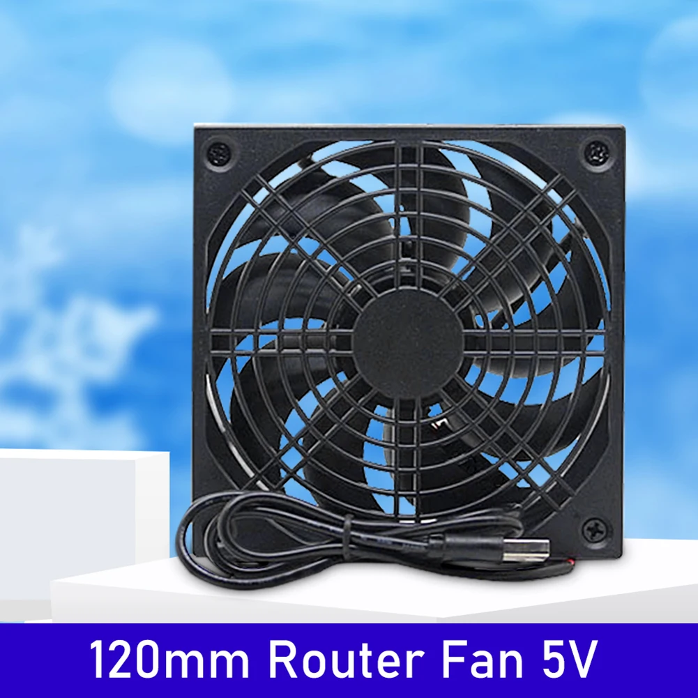 

12cm 5V USB TV Set-Top Box Router Cooling Fan Cooling Cooler Radiator Optical Cat Switch Cooling Radiator Equipment