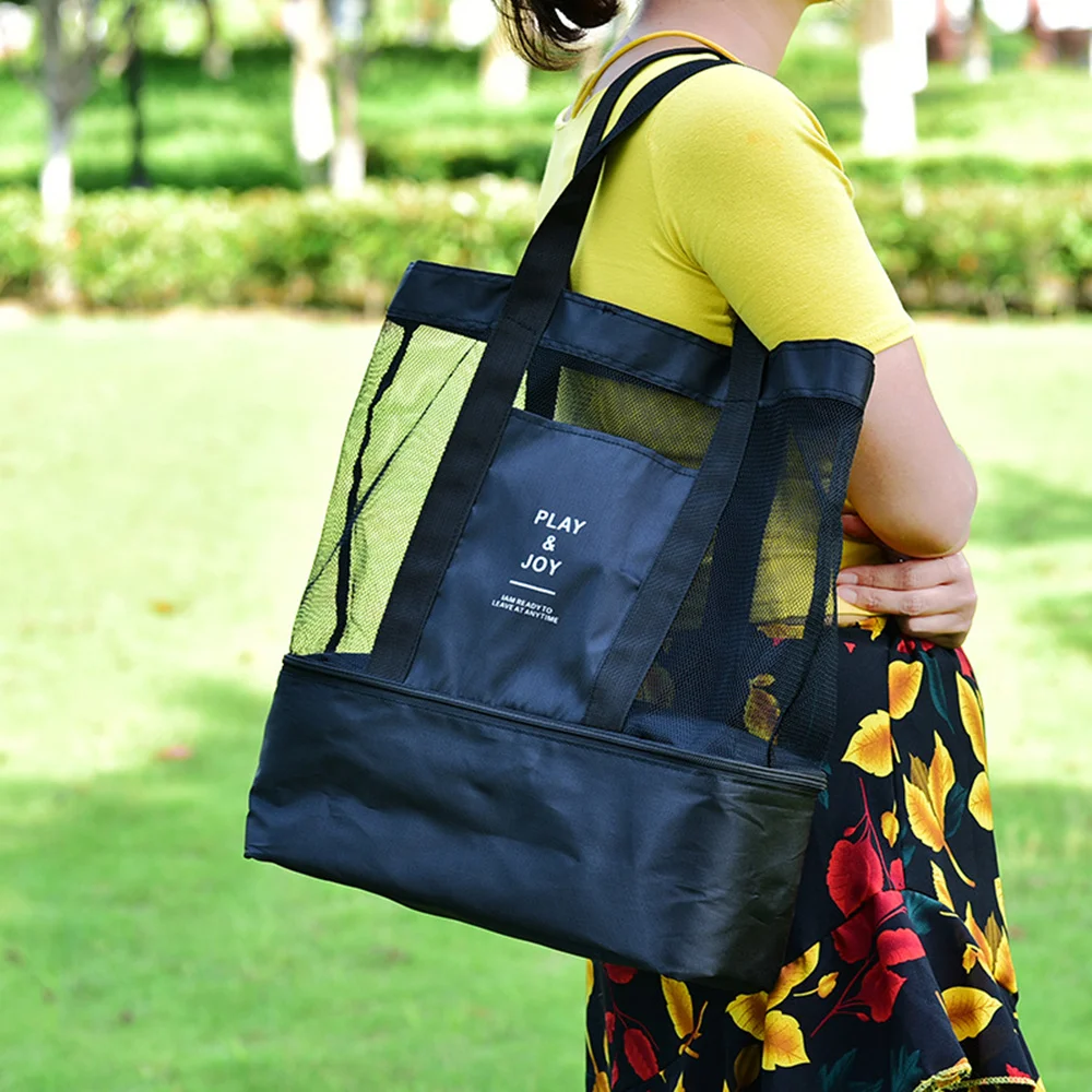 

Fashion Outdoor Travel Picnic Storage Bag Single-shoulder Double-layer Thermal Insulation Ice Bag