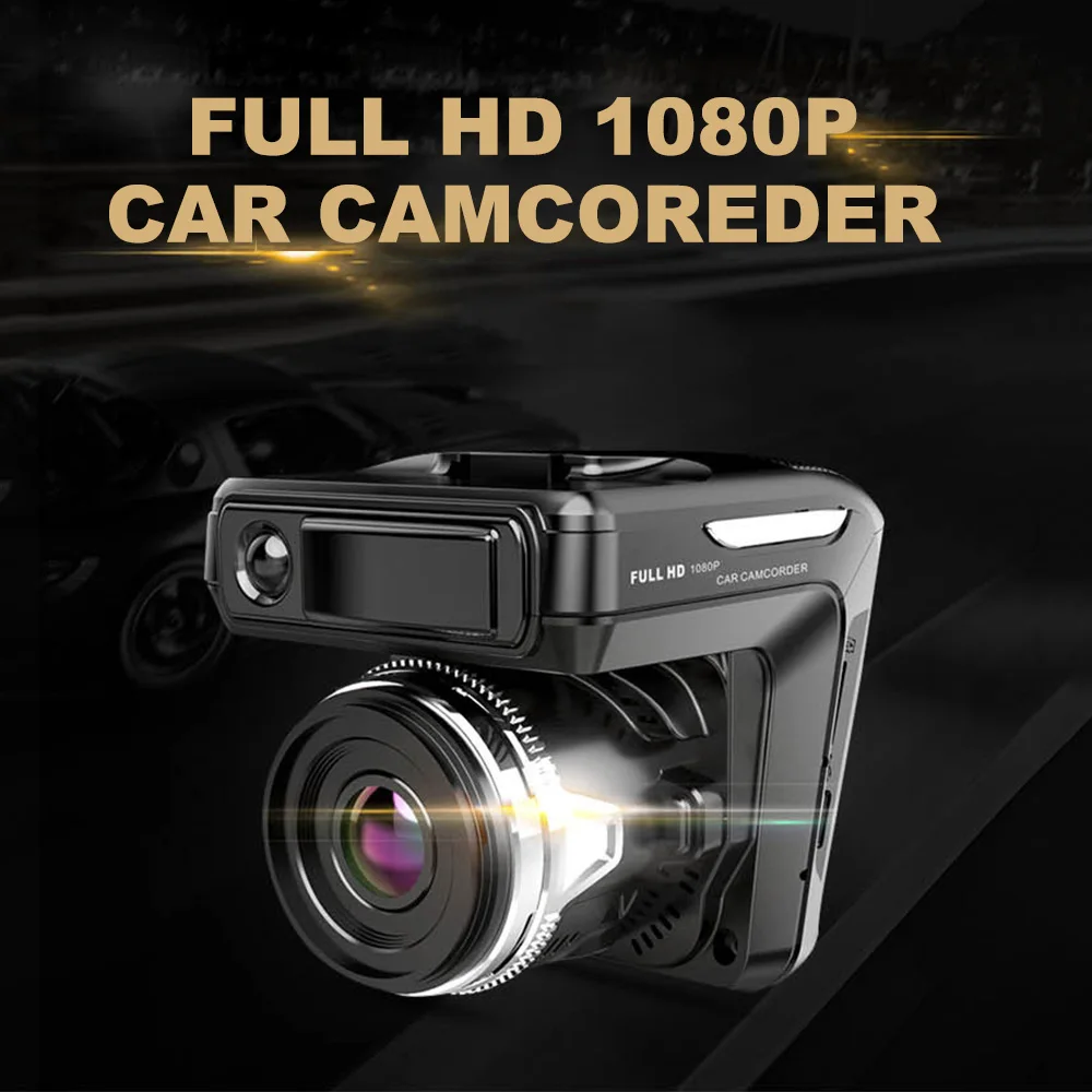 2 в 1 Full HD 1080P Автомобильный видеорегистратор радар-детектор режим шоссе лазерный Автомобильный видеорегистратор 170 ° видео самописец Dash Cam gps видеокамера