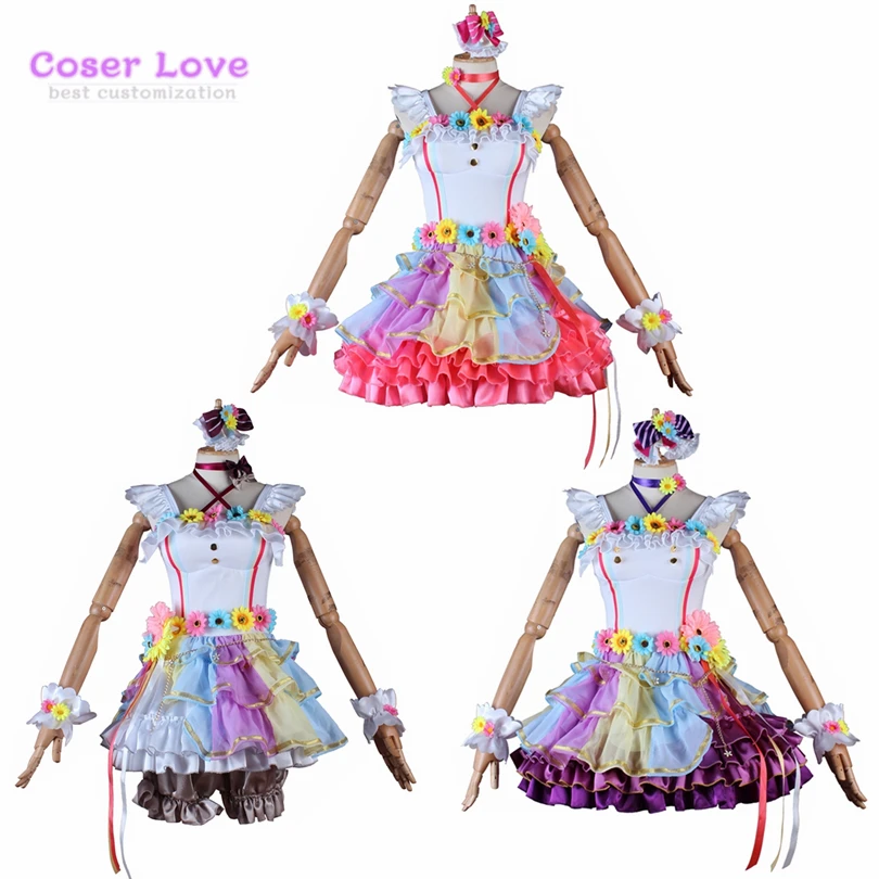 

LoveLive! Школьный кумир фестиваль идеальная мечта проект Love U my friends Konoe Kanata Uehara Ayumu Tennouji Rina Косплей Костюм
