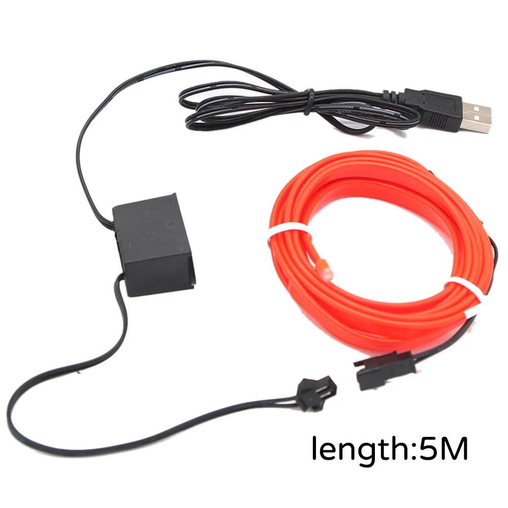 

Car LED Wire Cold Light Glow Interior Flexible Atmosphere Lamp Energy Saving