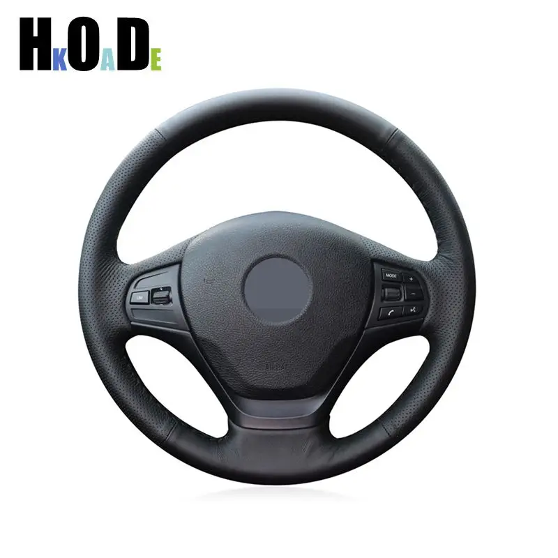 

Steering Wheel Cover For BMW F20 F21 F22 F23 118i 120i 125i 120d 218i 228i 420i 430i 435i 428i 440i 220i Black Faux Leather