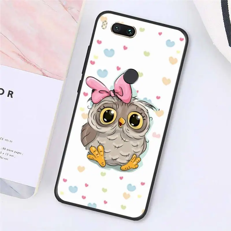 

Baby Cute Owl cartoon animal Phone Case For Xiaomi Redmi note 7 8 9 t max3 s 10 pro lite cover funda coque shell