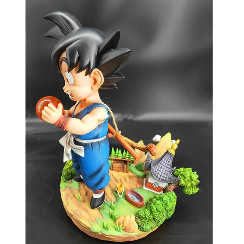 Аниме Жемчуг дракона Супер Saiyan держит светящийся Жемчуг дракона Сон Гоку драгонболл зет GK статуя сбора Морден игрушка M2559