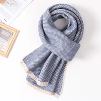 hot warm wool scarf winter women brown coffee double clamp flowers fashion long female blue pashmina scarves apparel accessories