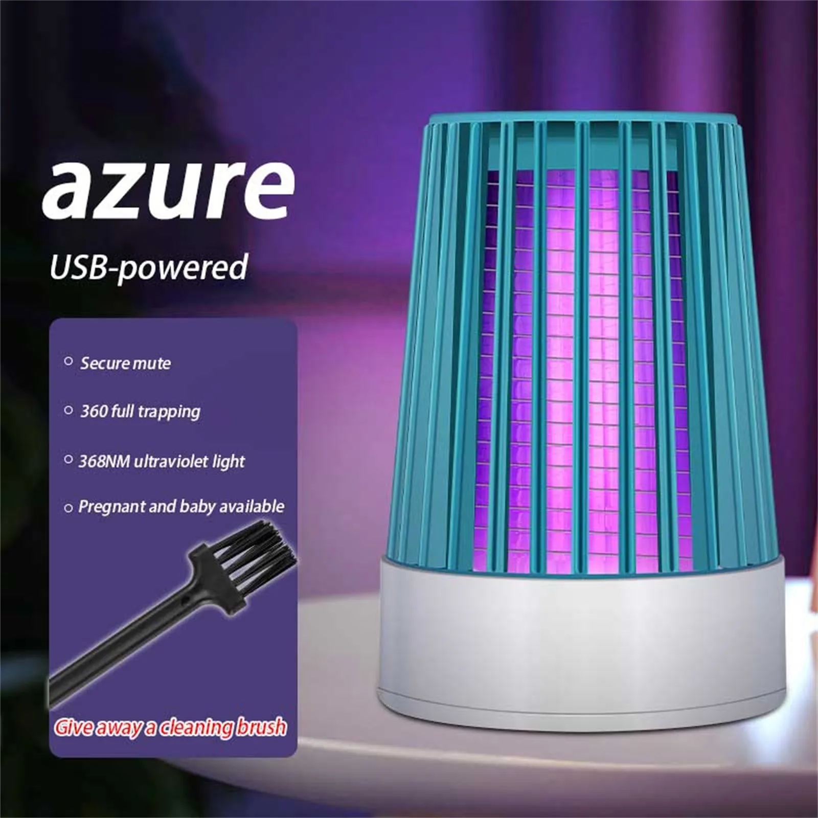 Electric USB Mosquito Lamp Portable LED Light Trap Fly Bug Insect Zapper room Killer Repellents | Компьютеры и офис