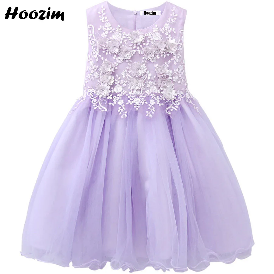 

Платье для девочек 3-11 лет, лавандовое, Тюлевое, с вышивкой цветами и красной ковровой дорожкой, длиной до колен