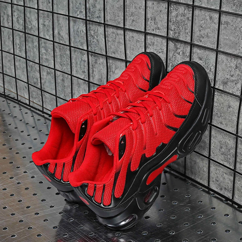 

Summer Large Size Air Cushion Shock Absorption Sneakers Korean Mesh Breathable Fashion Casual Men's Shoes Outdoor Running Shoes