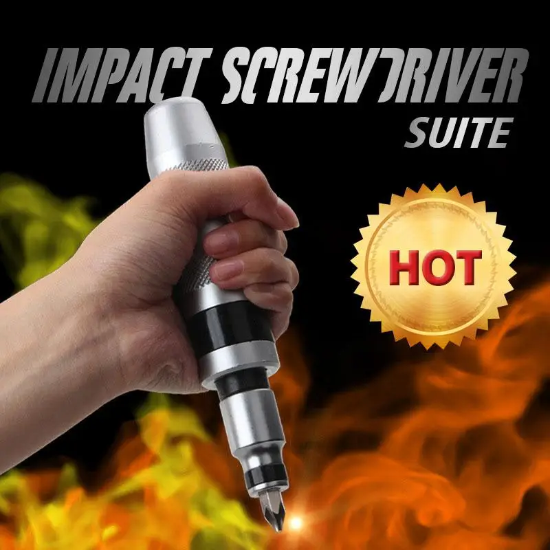 

Impact Screwdriver Suite 7pcs/set Multi-purpose Heavy Duty Shock screw Driver Chisel Bits Tools Socket Kit Impact Screwdriver