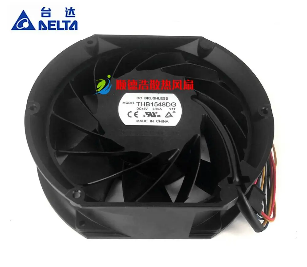 Оригинальный вентилятор Delta Thb1548dg 48 В 3,60 а 15 см с ультра-сильным максимальным расходом воздуха Оригинальный вентилятор Delta Thb1548dg 48 В 3,60 а 15 см с ультра-сильным максимальным расходом воздуха