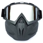 Новинка лыжные очки модульная маска съемный рот фильтр для мужчин женщин мужчин лыж Снегоход очки для сноуборда зимние лыжные очки