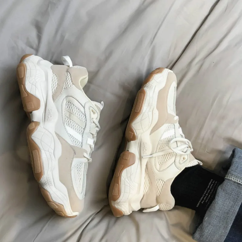 Кроссовки мужские массивные на платформе Вулканизированная подошва шнуровке