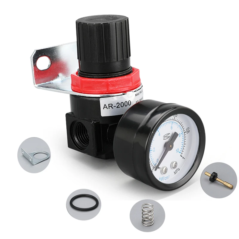 AR2000 AR3000 G1/4 'ƌ мм 8 10 12 воздушный регулятор давления компрессора с
