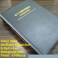 0402 japan murata smd capacitor sample book assorted kit 94valuesx50pcs4700pcs 0 5pf to 1uf