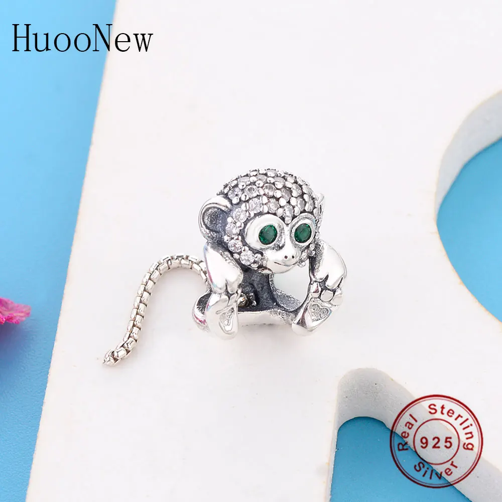 Fit оригинальный Pandora браслет с подвесками Аутентичные 925 серебро животное