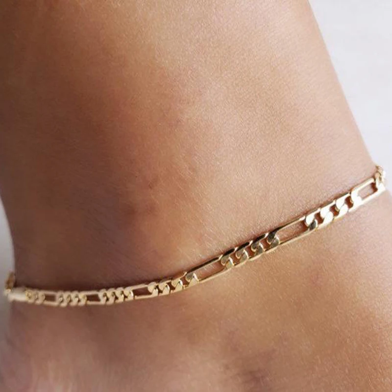 Браслеты на ногу из кубинской цепи для мужчин и женщин ювелирные украшения день