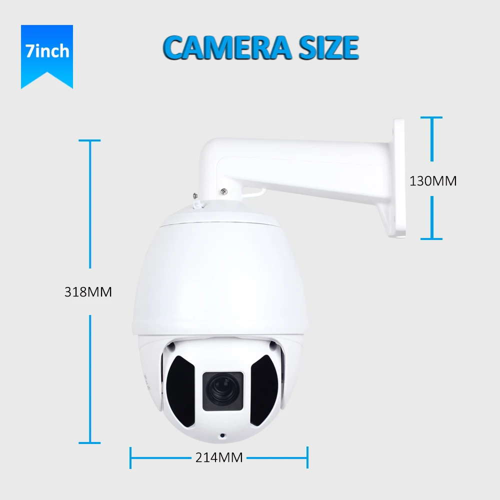 1080P 5MP PTZ IP камера наружная Onvif 30X ZOOM Водонепроницаемая средняя скорость купольная