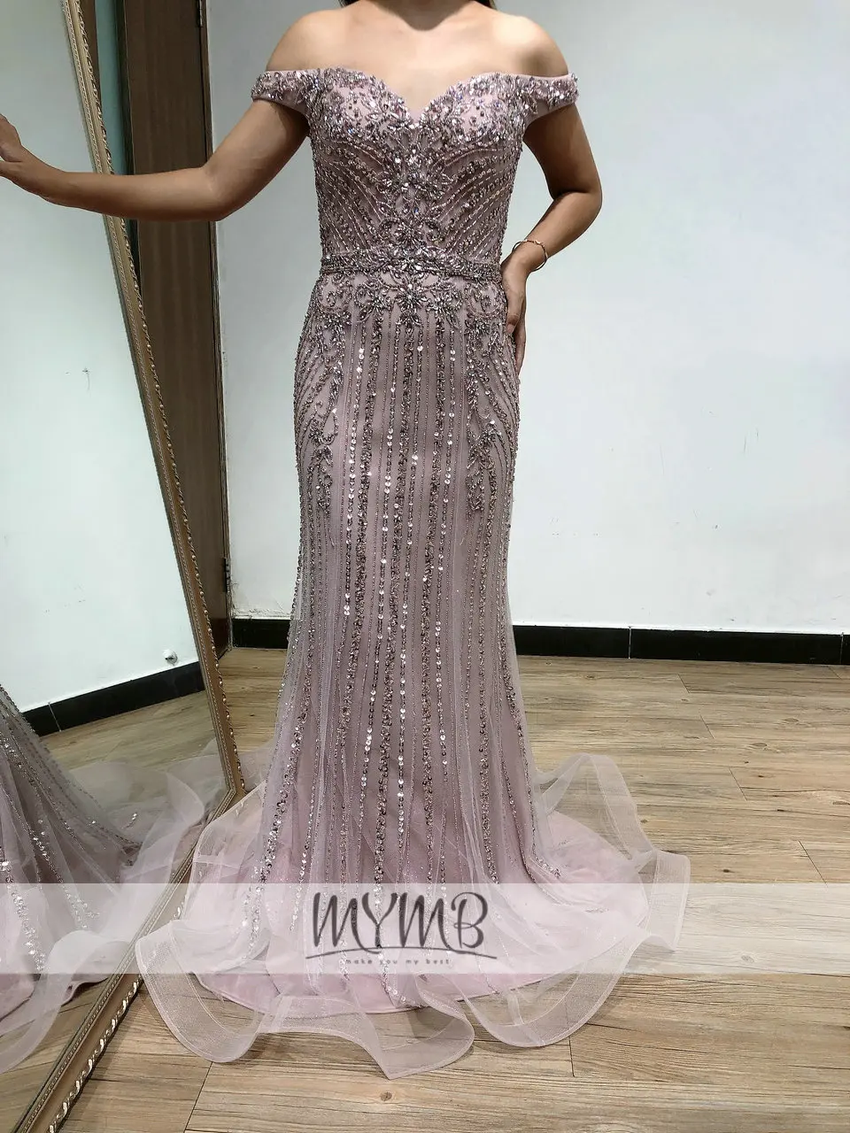 Off The Shoulder Petite Luxury Dress Women Party Wear MYMB Brand Designer Evening Dresses Runway 2022 High Quality MY61101