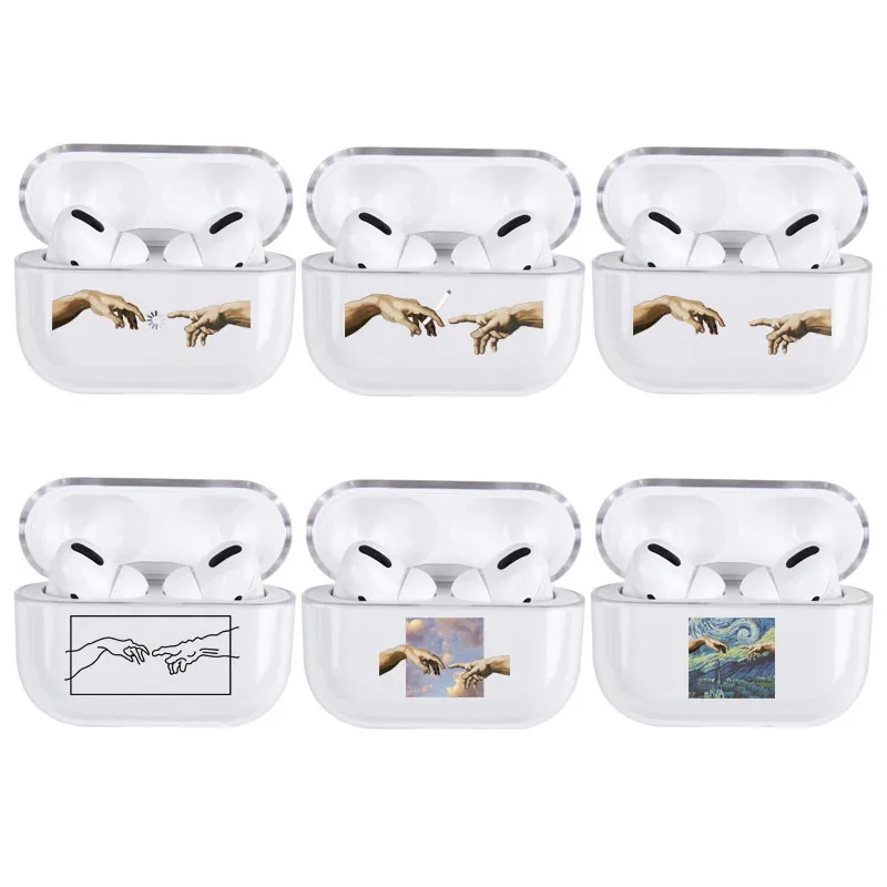 

Fashion Funny Pattern Cover For Apple Airpods Pro Case Transparent Hard Bluetooth Earphone Protective Cases For Airpods Pro