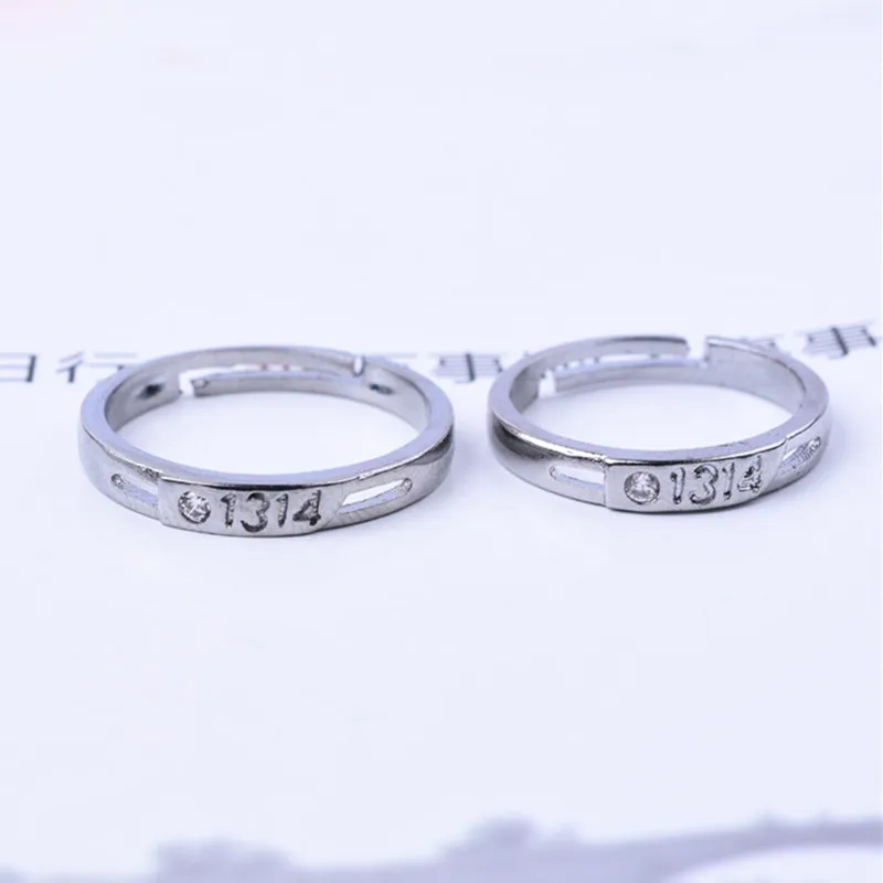 Модные обручальные кольца с серебряным покрытием для мужчин и женщин кольцо