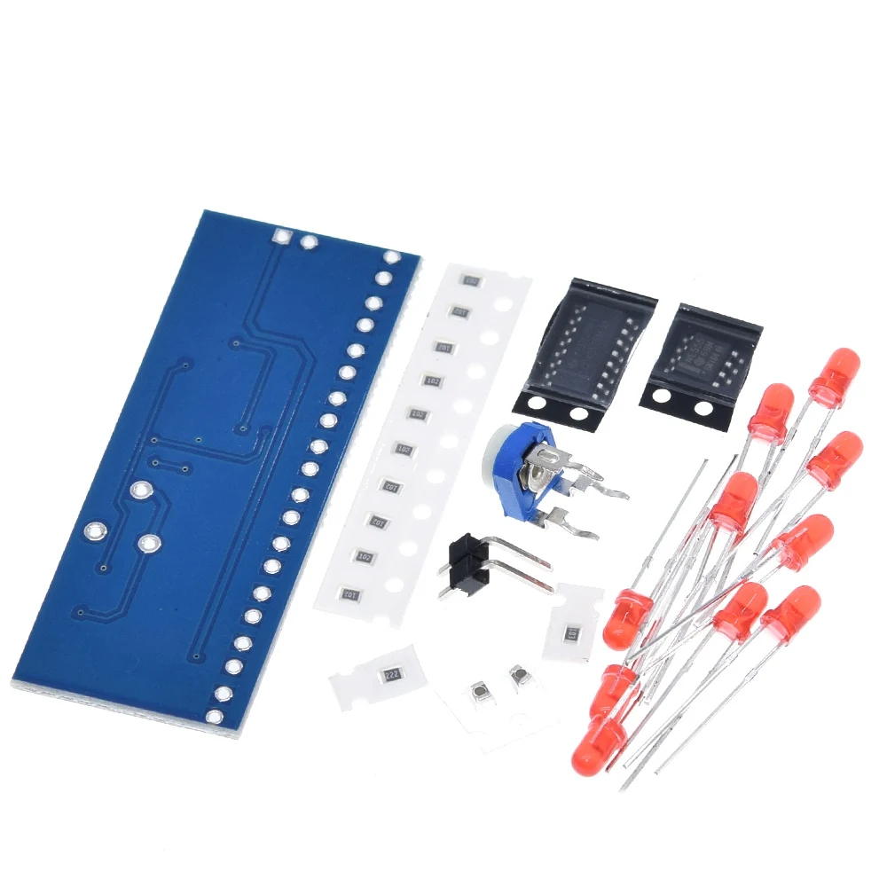 TZT NE555 + CD4017 бегущая светодиодсветильник электронный производственный комплект