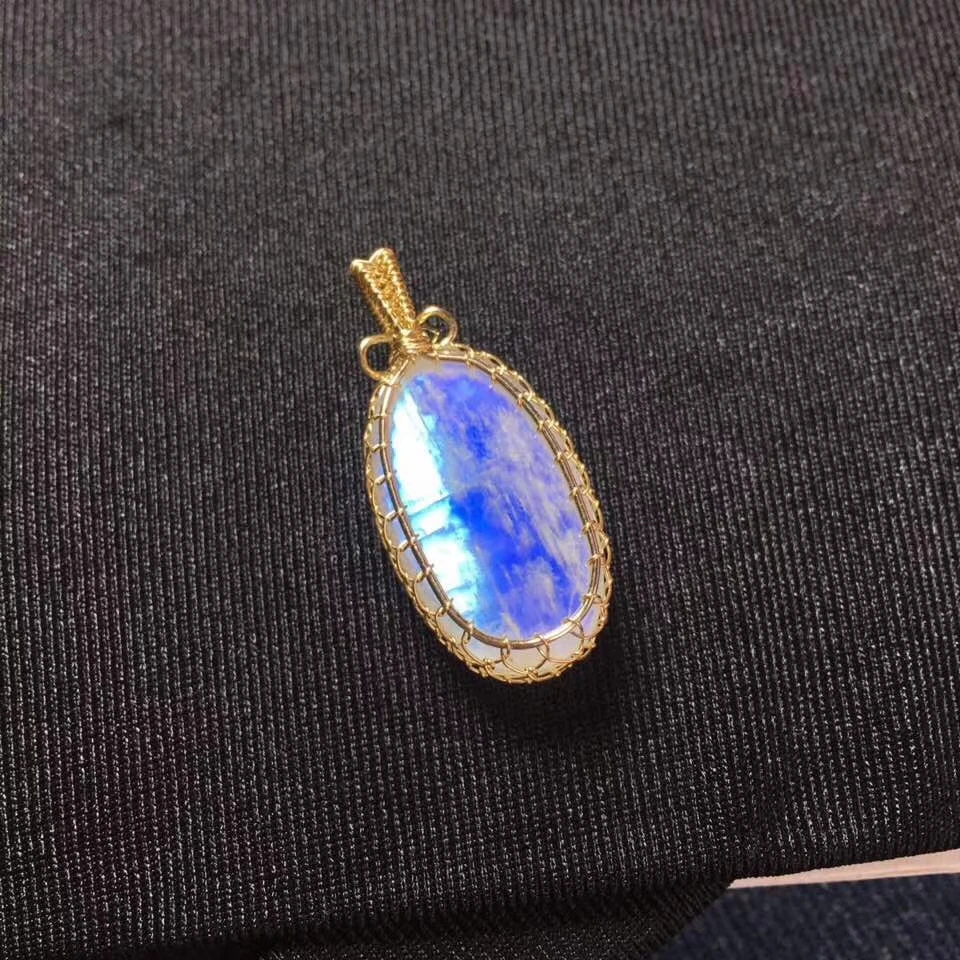 Сертификат натуральное ожерелье лунный камень подвеска овальный для женщин