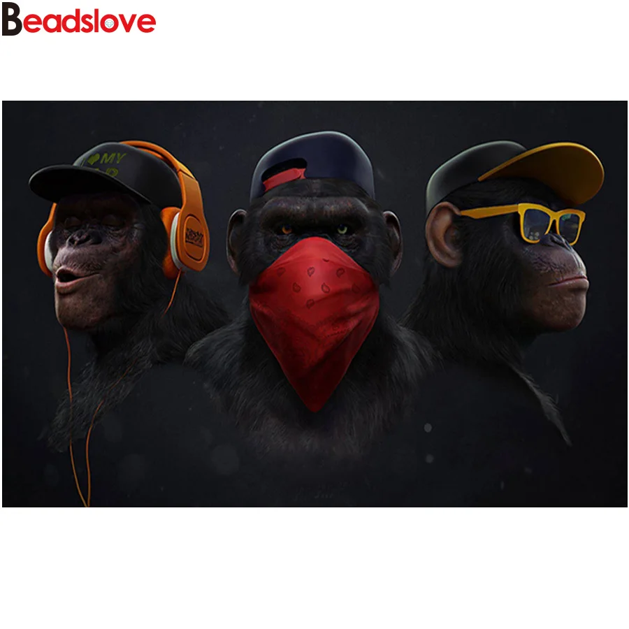 

Алмазная живопись orangutans картина Стразы Алмазная Вышивка Фото на заказ, полный квадратный Круглый 3d diy мозаика ручной работы